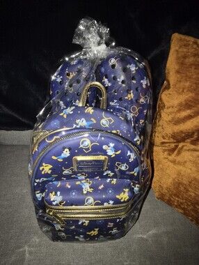 Walt Disney World 50th Anniversary Mickey Mini-Backpack and Crocs M6/W8